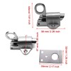 Luomorgo Stainless Steel Latch Lock Pull Ring Spring Bounce Door