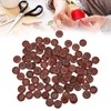 100Pcs Wooden Button 20mm 4 Holes Delicate Cute Waterproof Clothing