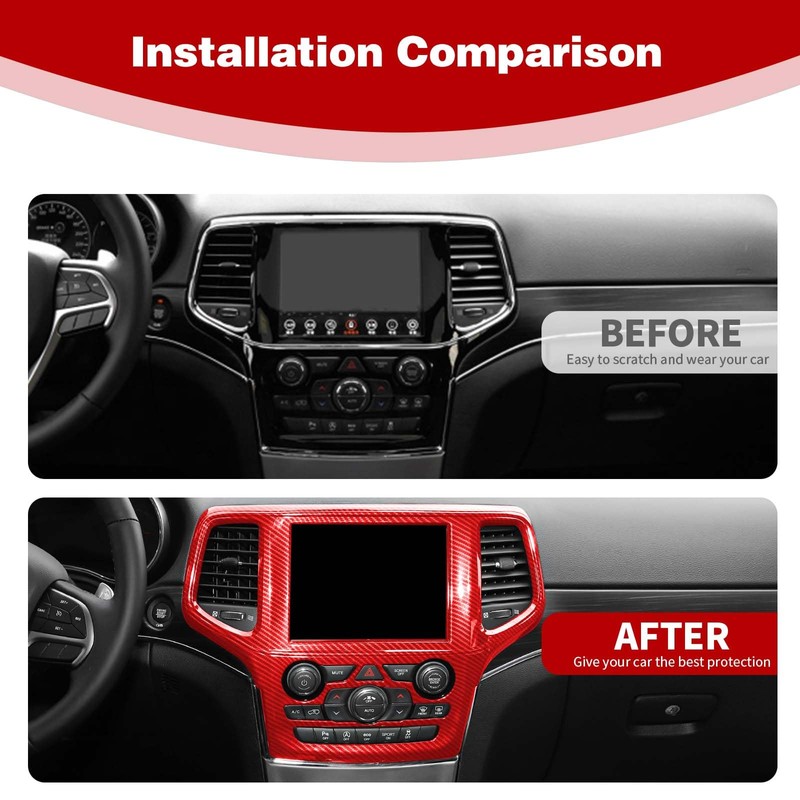 PDKLIN for Grand Cherokee Center Dash Bezel Navigation Panel Trim