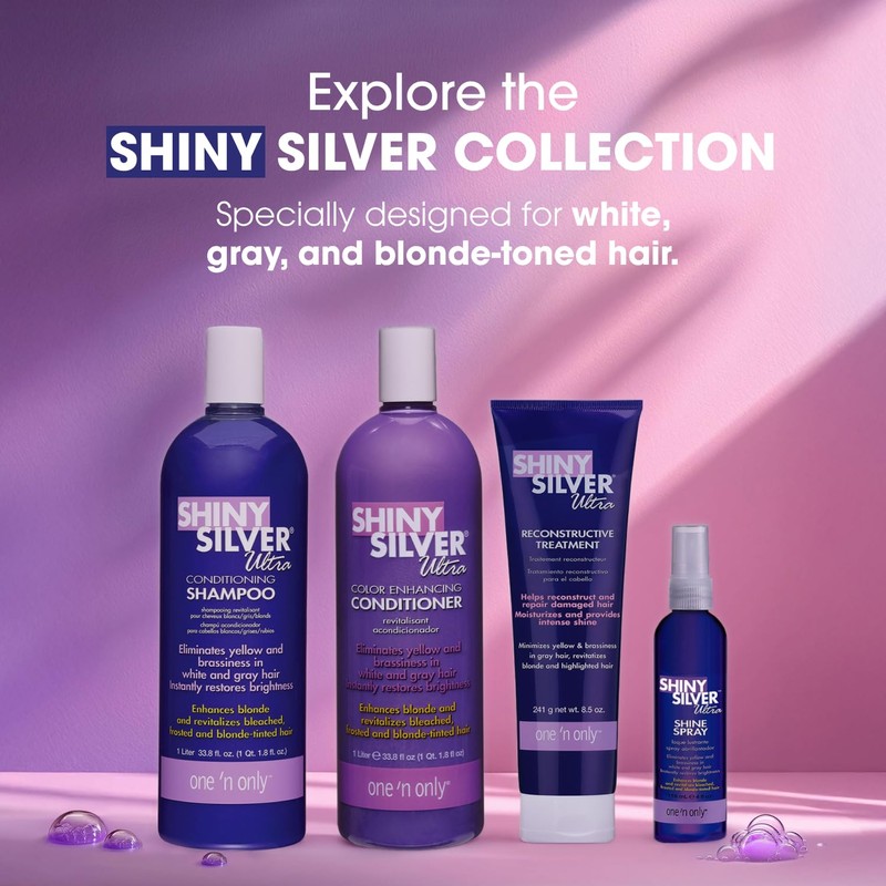 One 'n Only Shiny Silver Purple Shampoo - Argan Oil