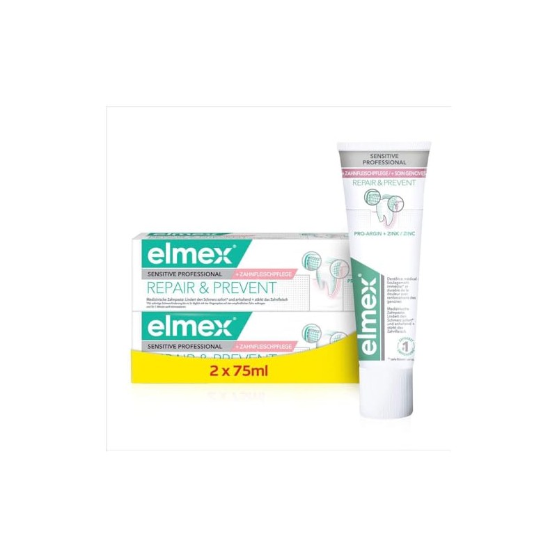 Elmex Sensitive Professional Repair and Prevent Toothpaste Twin Pack 2
