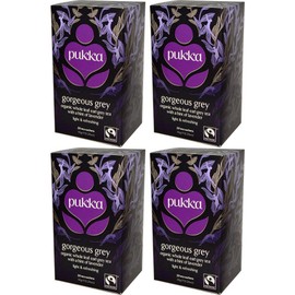 (4 PACK) - Pukka Herbs - Gorgeous Grey Tea | 20 sachet | 4 PACK BUNDLE
