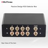 SIUNIMAS 4-in 1-Out Pro RCA Passive Audio Switching Box 4