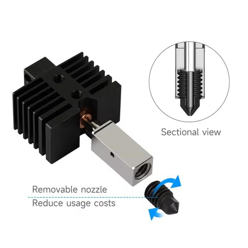 XBERSTAR 3D Printer Hot End for Qidi Q1 Pro/X Max