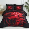 Red Comforter Set Queen 7 Piece Bed in a Bag