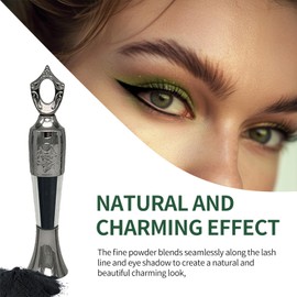 Kohl Powder Eyeliner, Kohl Eyeliner Black - Handmade Smudge Proof Eyeliner, Natural Black Eyeliner Cream Powder, Waterproof Eyeliner For Eye Make-Up - Intense Color & Definition, Long-Wearing