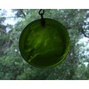 Moss Green Chameleon Handmade Recycled Wine Bottle Bottom Sun Catcher