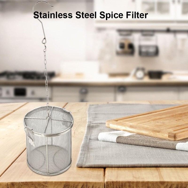 Zerodis Stainless Steel Tea Strainer Soup Spices Separated Basket Filter