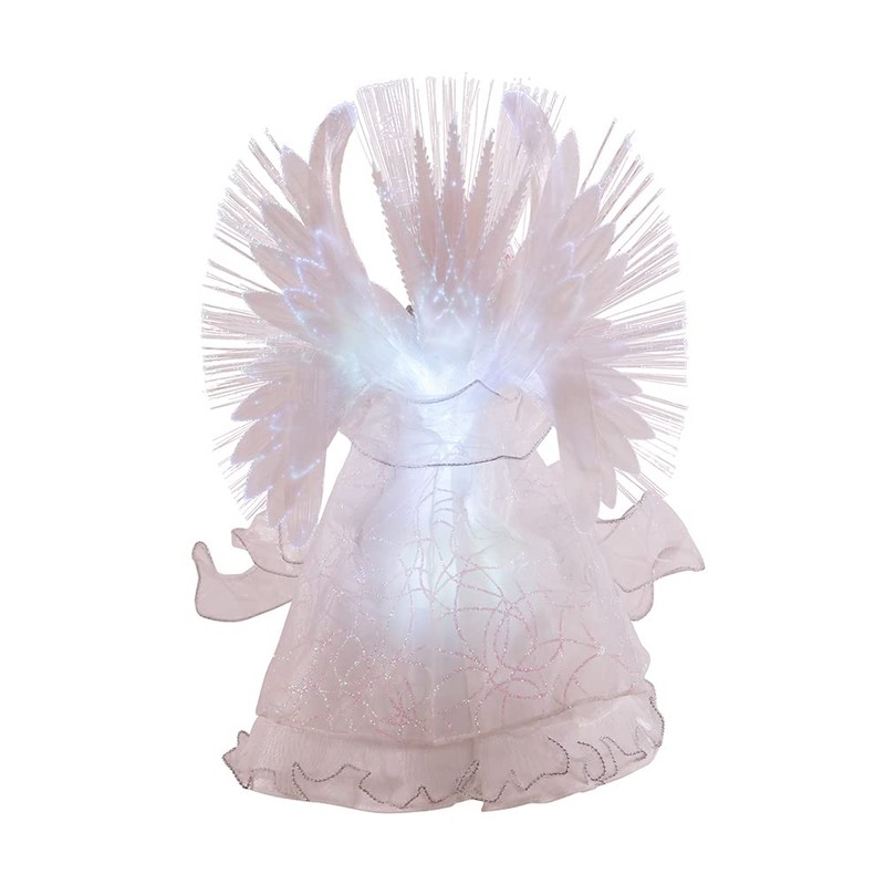 Kurt S. Adler 14-inch Multi Fiber-Optic LED Angel Treetop