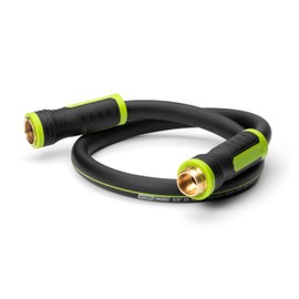 HoseTough Heavy Duty Garden Hose 3ft x 5/8” – Durable Water Hose, Leak-Proof, Lightweight Hybrid Hose– Flexible Outdoor Hose, Kink Free