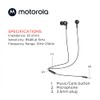 Motorola Sound- Earbuds 105 Audífonos Cableados con Micrófono Manos Libres,