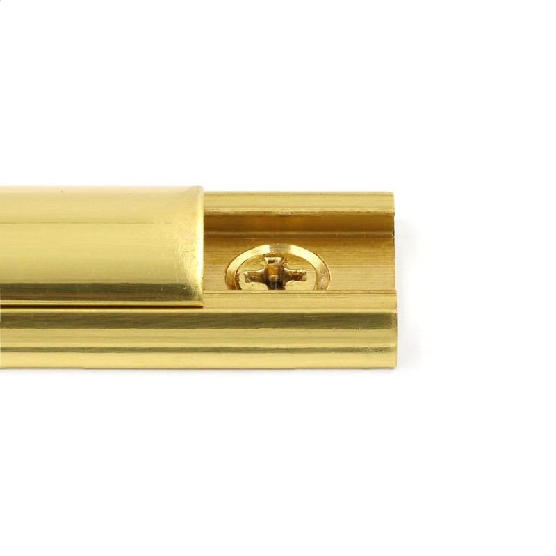 Prime-Line U 9961 4-In. Surface Bolt, Solid Brass, Polished Brass