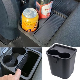 TOPINSTALL Custom Trash Can Drink Holder for 2022-2026 Ford Maverick, Multi-Purpose Storage Box Truck Trash Bin for Backseat Passenger Custom Interior Accessories