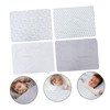 SUPVOX 4Pcs Comfortable Lovely Receiving Blanket for Newborns Soft Flannel
