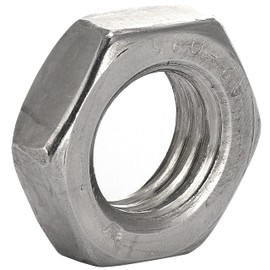 FASTON Hex Nuts M3 Low Shape Stainless Steel A2 V2A (Pack of 10) DIN 439 Nuts Flat Nuts Lock Nut