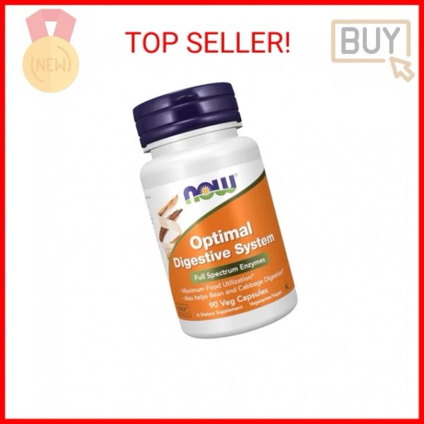 NOW Foods Supplements, Optimal Digestive System, Full Spectrum Enzymes, 90