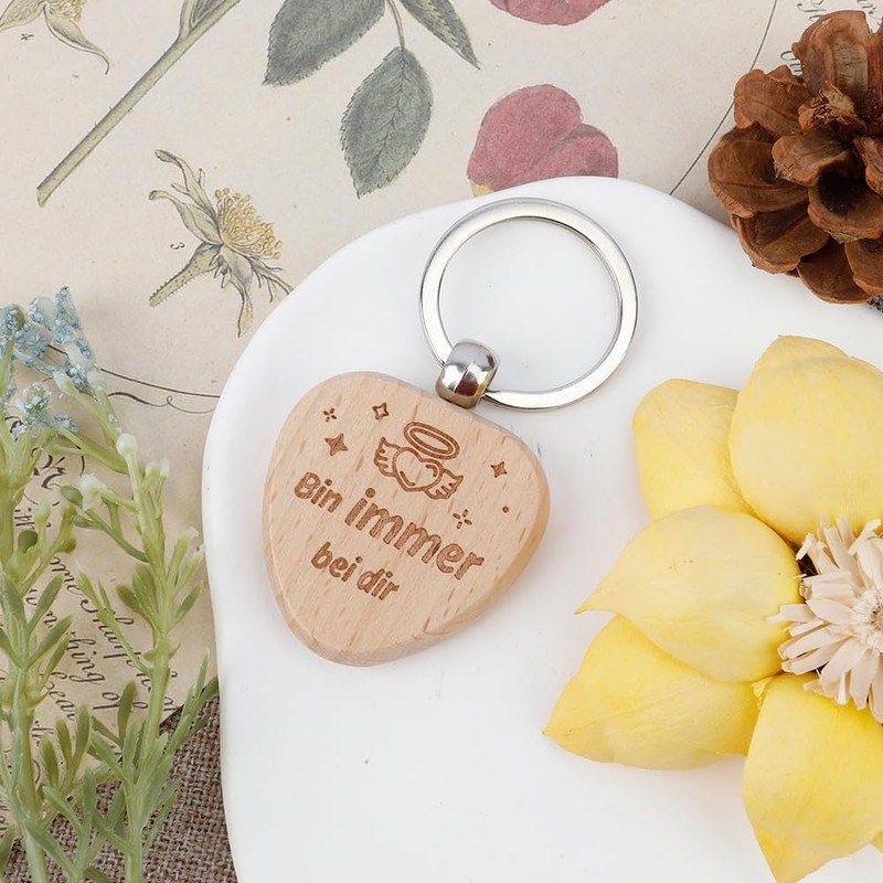 Nurplexl Wooden Keyring Gift for Mum, Gift For Dad, Gift