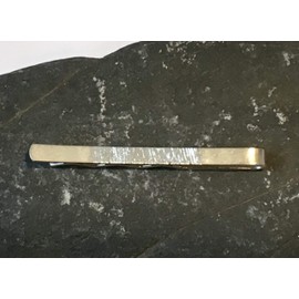 Hand engraved tie bar - contemporary tie slide - groom tie clip - groomsmen gift - fathers day gift - mens jewellery - hand made in Cornwall