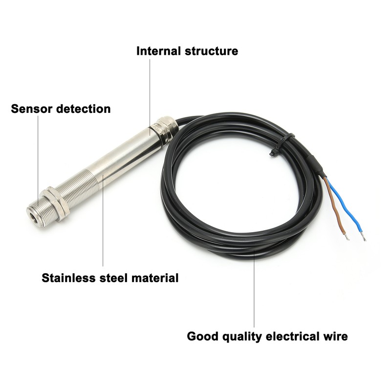 Temperature Sensor Probe Online Fixed Infrared Thermometer 1.5meter Cable 24VDC