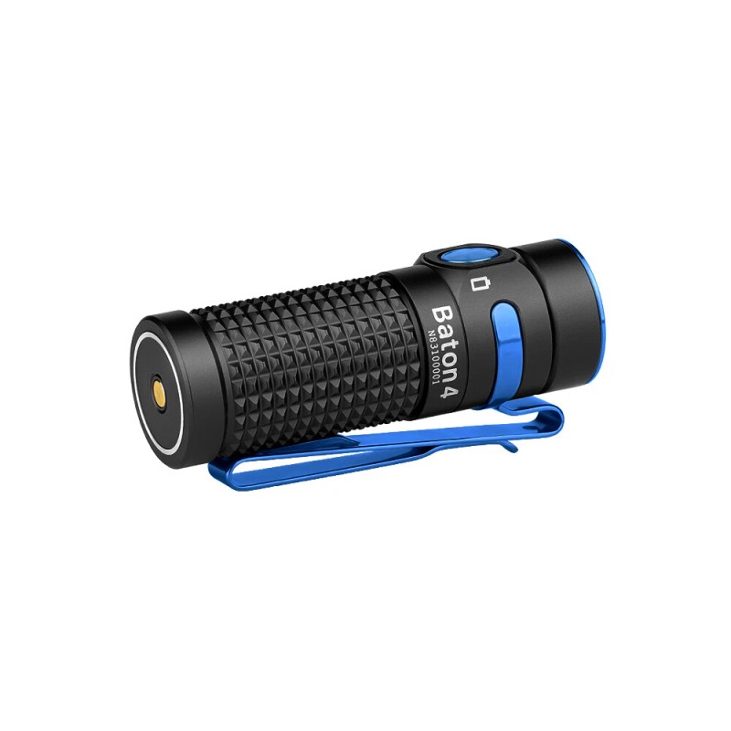 Olight Baton 4 Rechargeable EDC Flashlight with Stainless Steel Switch