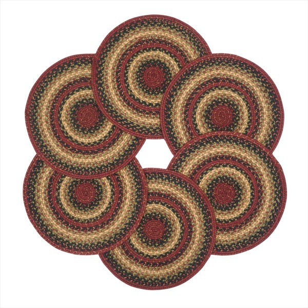 Homespice - Highland Round Woven Placemats, Premium Jute Placemats Round