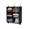 ClosetMaid 6-Shelf Fabric Hanging Closet Organizer with Garment Rod for