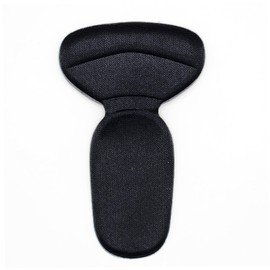STRAZAR Heel Cushion Pad Anti-Blister Insole (T-Shaped Pad, Black)