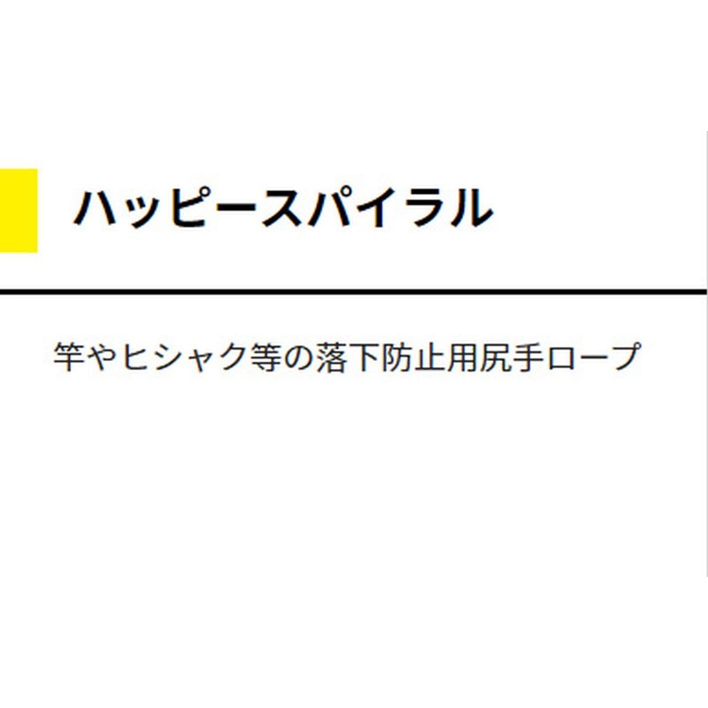 ヤマシタ(YAMASHITA) 尻手ロープ ハッピースパイラル M クリアブルー QHSMCBL