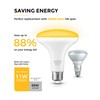 11W LED Yellow Bug Light Bulbs Outdoor, 100W Equivalent BR30