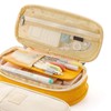 Stationery Bag Large Capacity Students Macaron Color Matching Canvas Pencil