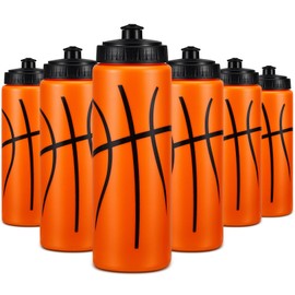 Yaomiao 12 Pcs Basketball Water Bottle for Boys 20 oz Basketball Accessories Water Bottle Reusable BPA Free Squeeze Water Bottles Basketball Stuff for Boys Girls School Sports Party Gifts