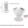 Cefrank Mini Spot Lights with Dimmer, Warm White 8 x