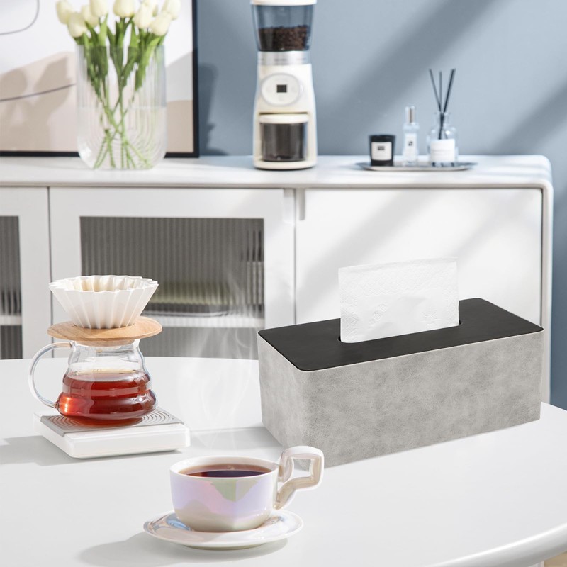 PU Leather Tissue Box, Cosmetic Tissue Box, Tissue Box Holder,