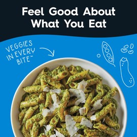 Veggiecraft Farms Penne Pasta - NEW BETTER TASTE - Low Carb Pasta, Protein Pasta, Lentil Pasta with Peas & Zucchini, High Fiber, Plant Based Pasta - Keto Friendly, Gluten Free, Vegan - 8 oz (3 Pack)