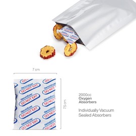 2000cc (Individually Sealed, Total 30 Packets) Oxygen Absorbers for Food Storage, Food Grade Oxygen Absorbers Packets for Food (2000CC(30-Pack))