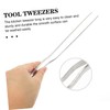 BUGUUYO Culinary Tweezers Kitchen Tools Stainless Steel Food Clips for