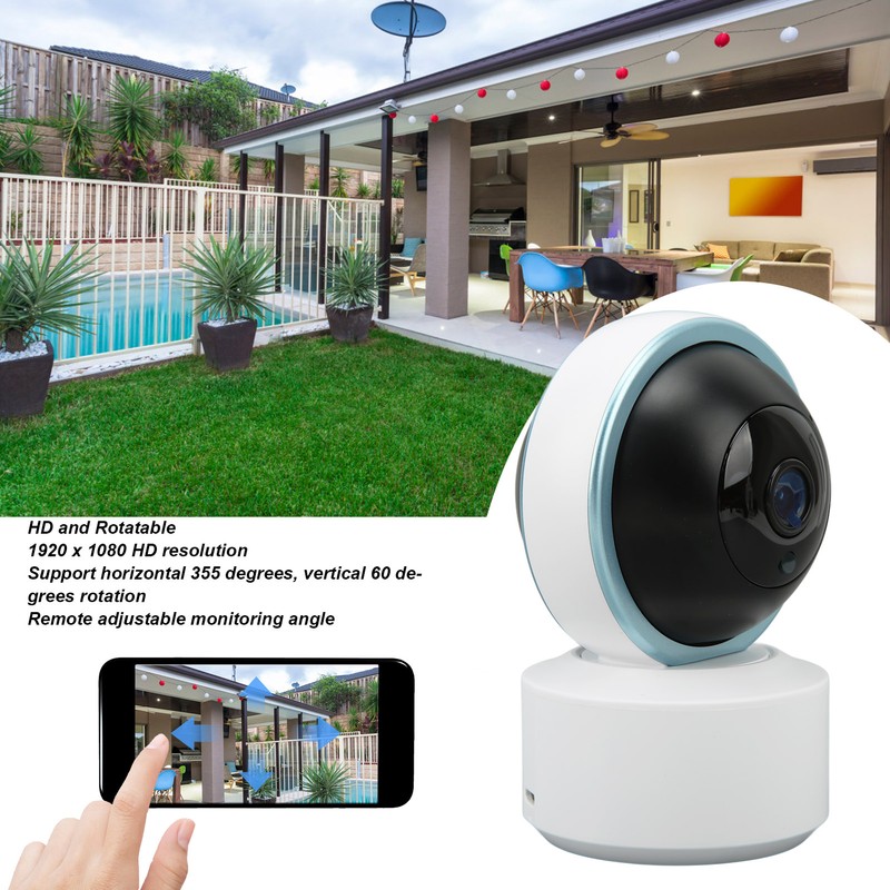 Wireless Surveillance Camera 1080P 2 Way Talk Night Vision Auto