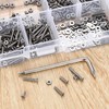660 Pcs M2 Screws Set, Countersunk Bolts and Nuts Set,