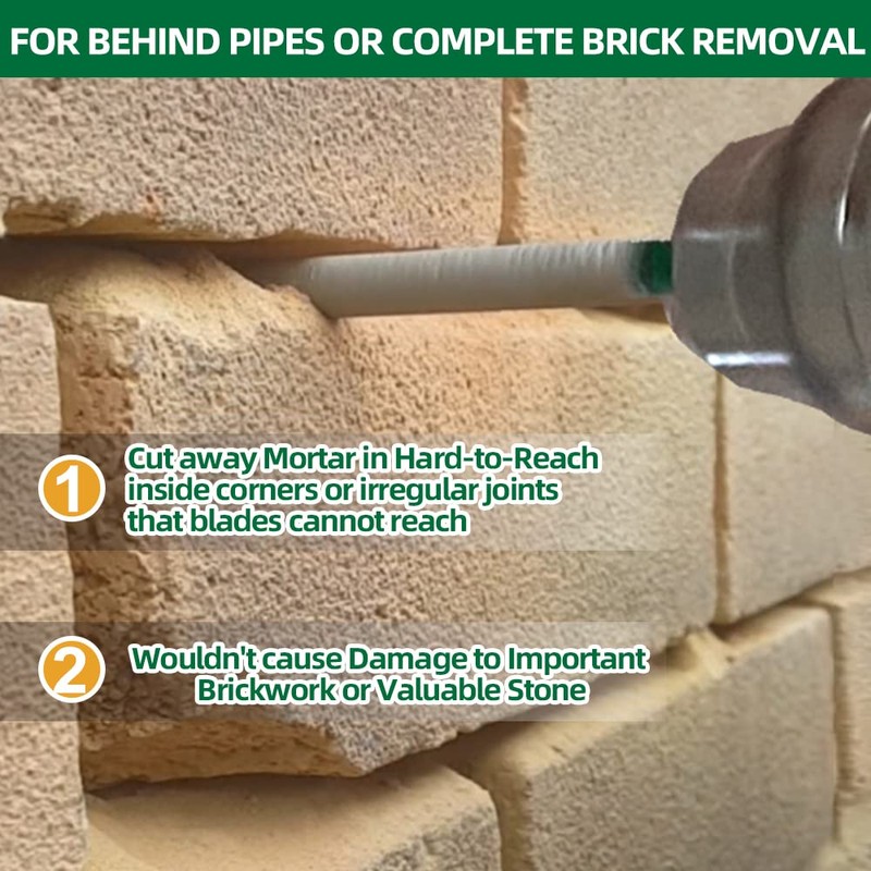 KURSTOL Diamond Mortar Raking Bit - 2pcs 7.2mm x 74mm