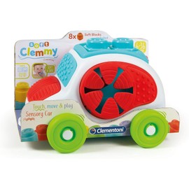 Clementoni 17315 Soft Clemmy Sensory Car for Babies and Toddlers, Ages 6 Months Plus, Multi-Coloured