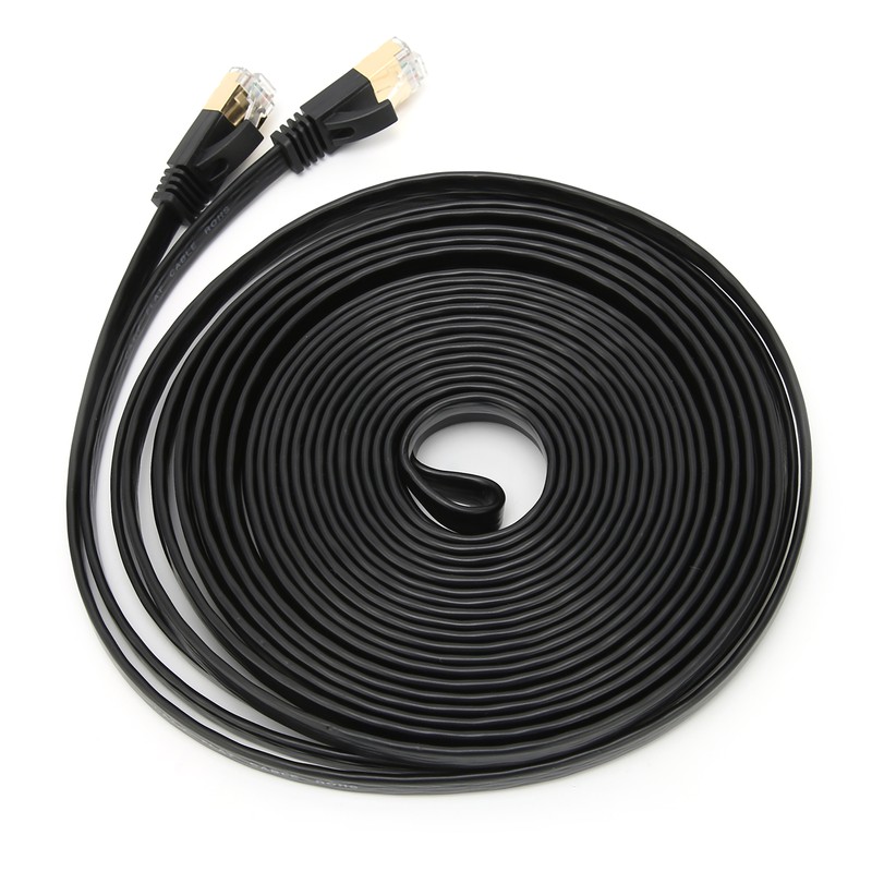 Network Cable 10 Gigabit Double Shielded CAT7 8‑Core Twisted Pair