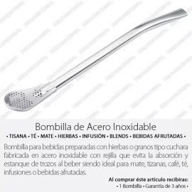 Mercader Digital Pajilla Para Mate Acero Inoxidable Filtro Hierbas Té Infusor