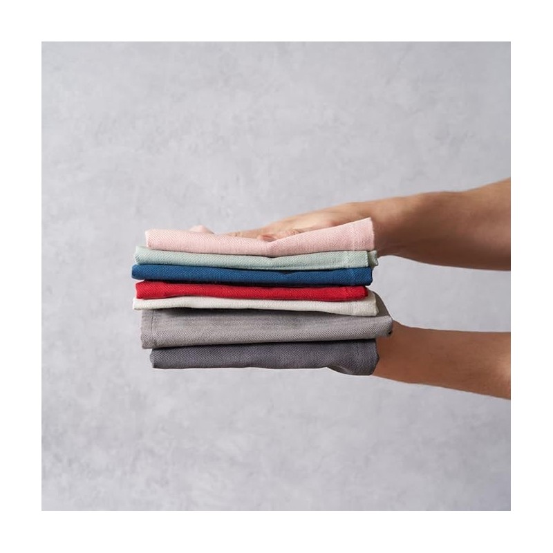 Wild & Stone Organic Cotton Herringbone Tea Towels, Cotton Kitchen
