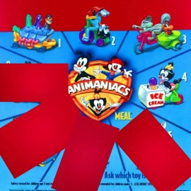 McDonald's New MCDONALDS 1995 / 93 ANIMANIACS COMPLETE SET OF 8 + 4 = 12 Toys Total Sealed