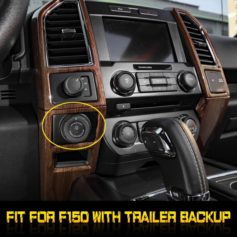 Voodonala Wood Grain Inner Accessories Conditioner Central Control Trim Kit