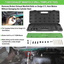 Unbranded for Dodge 5.7L Hemi Motor Broken Exhaust Manifold Bolt Stud Drill Template 71500