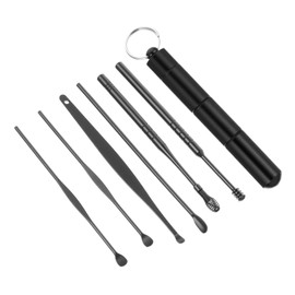 Ipetboom 6-Piece Ear Wax Removal Kit – Portable Ear Cleaning Tools Spiral Design – – for Home and Travel