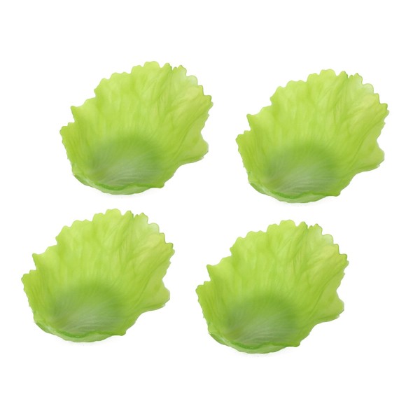 Shinkatec Antibacterial Lunch Cup Veggie Cup S Lettuce, 4 Pieces, Light Green