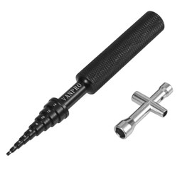 vanpro Skateboard Bearing RC Ball Bearing Driver Install Remove Tool RC Model Electric Skateboard Mini Cross Tool Set Aluminum Bearing Removal Tool (Black)