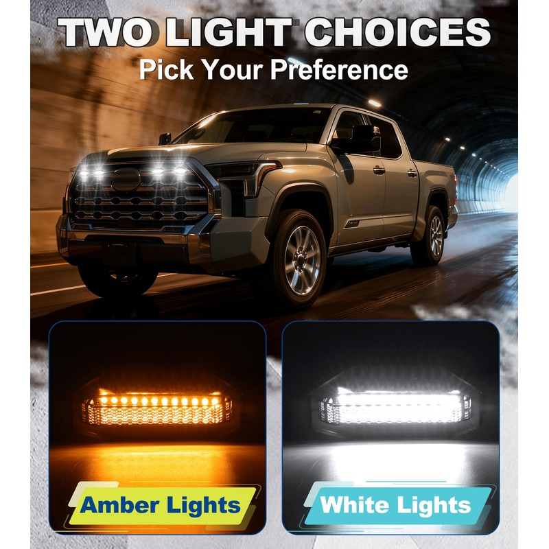 Grill Lights for Toyota Tundra 2022-2026 Platinum & 1794 Edition,